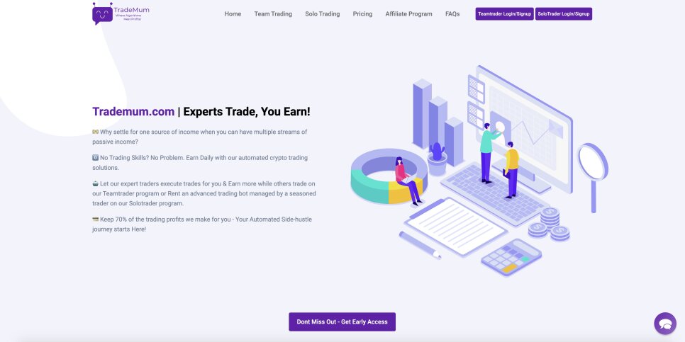 Trademum.com – a service for copy trading and earning on cryptocurrency